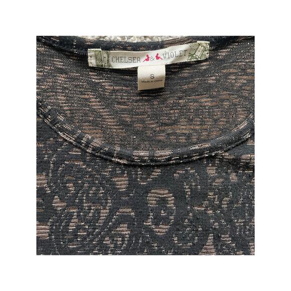 Chelsea & Violet Womens/Teen Black Paisley Maxi Bodycon Dress Small Maxi - Picture 5 of 9